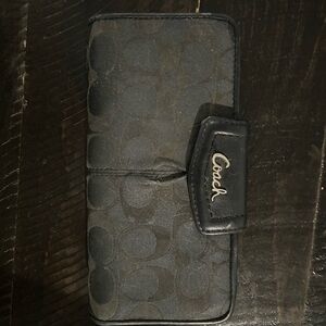 Coach Signature Black Wallet